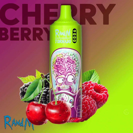 R&M Cherry Berry 9000 Puffs - Vape 7 Store