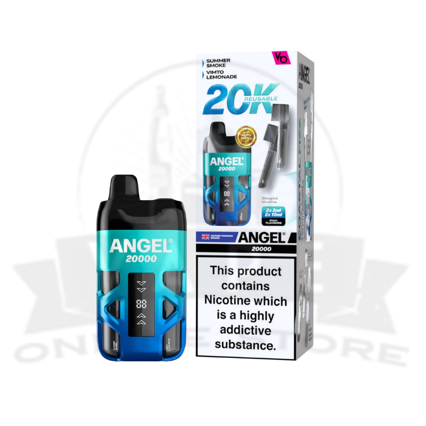 Vapes Bars Angel 20K Coastal Fizz prefilled pod vape kit