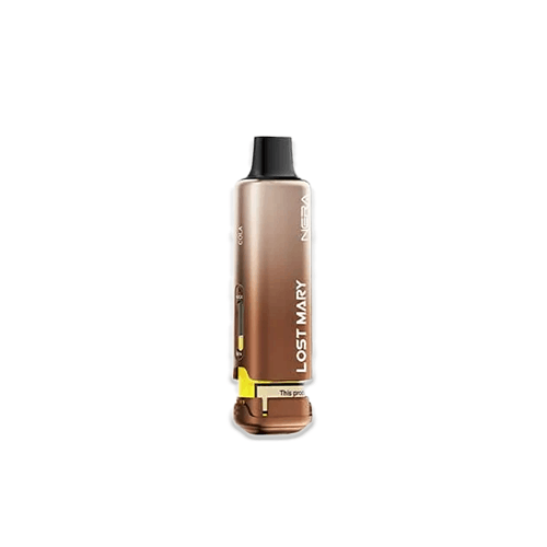 Lost Mary NERA Cola refill pod with dark brown caramelised cola design