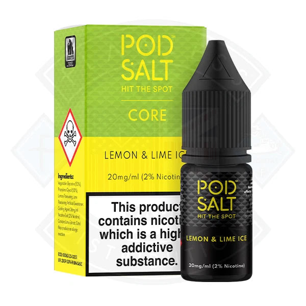 Pod Salt Core Lemon Lime Ice UK