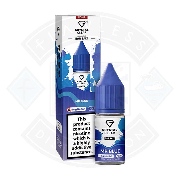 Crystal Clear Nic Salt Mr Blue UK