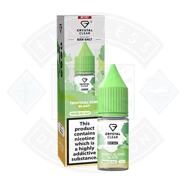 Crystal Clear Nic Salt Tropical Kiwi Blast UK