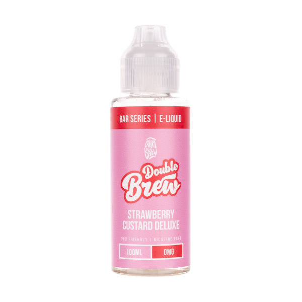 Ohm Brew 100ml Shortfill Strawberry Custard Deluxe Bar shortfill e-liquid