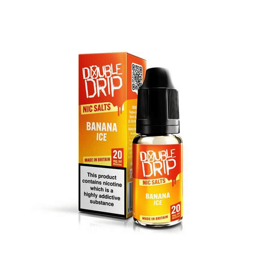 Double Drip Nic Salt Banana Ice UK