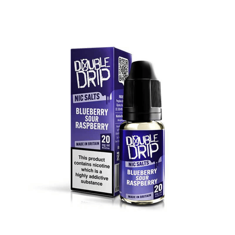 Double Drip Nic Salt Blueberry Sour Raspberry UK
