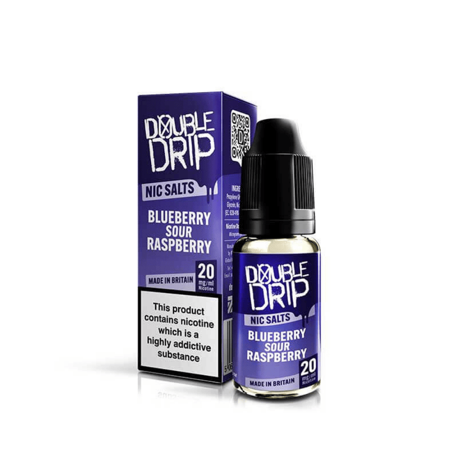 Double Drip Nic Salt Blueberry Sour Raspberry UK