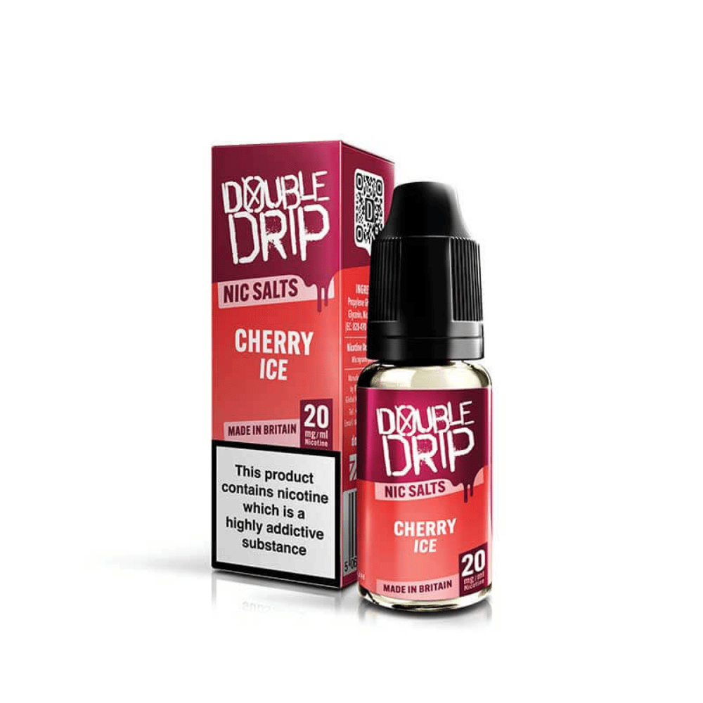 Double Drip Nic Salt Cherry Ice UK