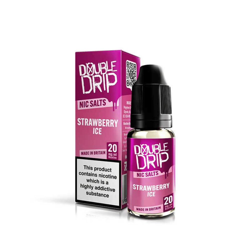 Double Drip Nic Salt Strawberry Ice UK