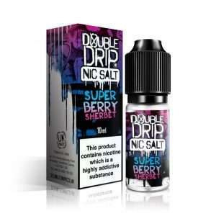 Double Drip Nic Salt Super Berry Sherbet UK