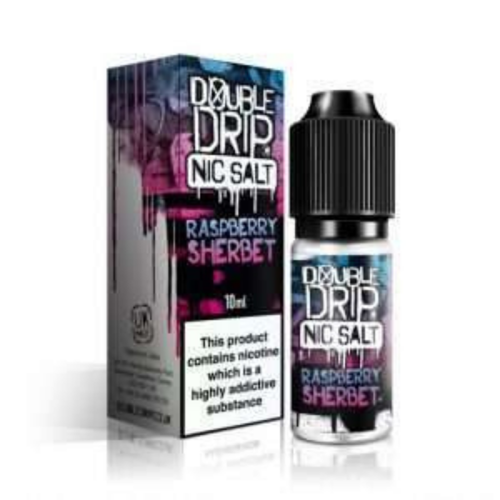 Double Drip Nic Salt Raspberry Sherbet UK