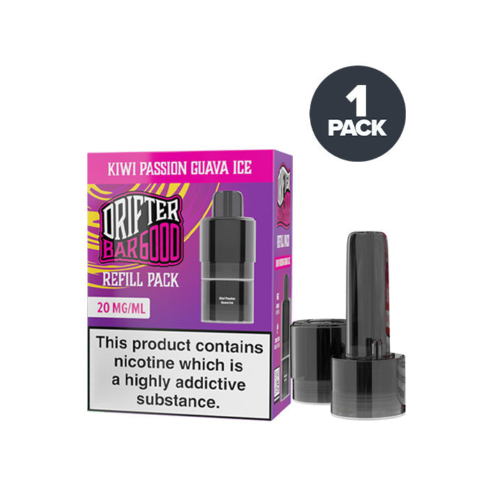 Drifter Bar 6000 Kiwi Passion Guava Ice prefilled pod vape kit