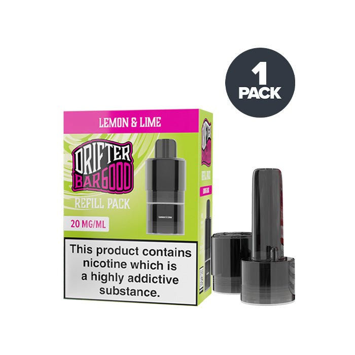 Drifter Bar 6000 Lemon Lime prefilled pod vape kit