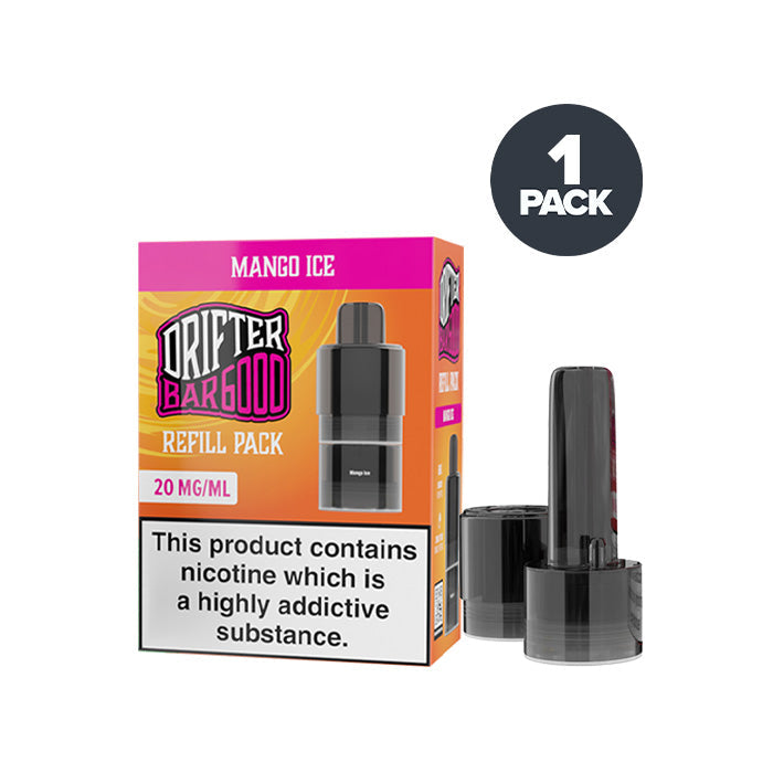 Drifter Bar 6000 Mango Ice prefilled pod vape kit