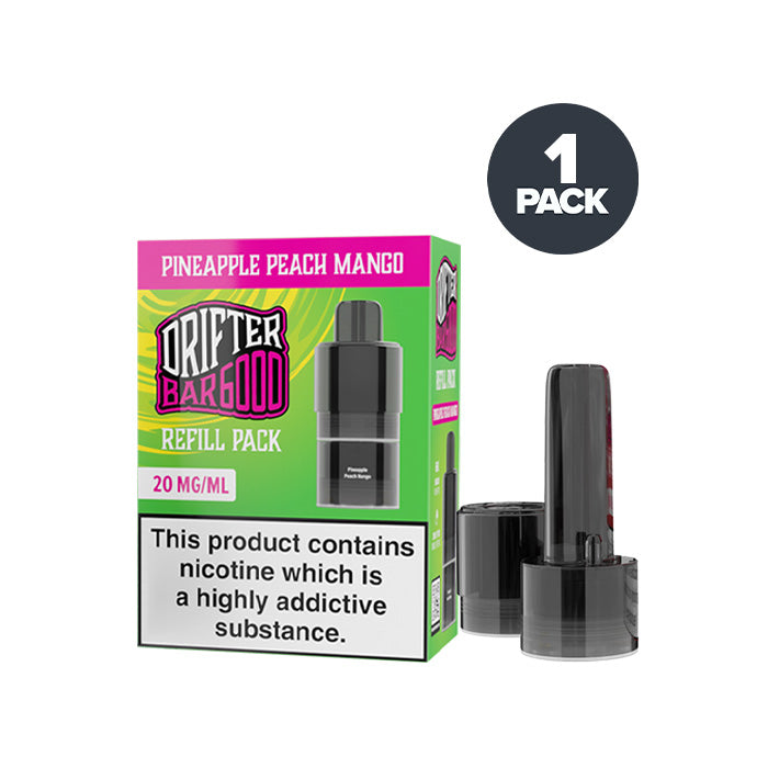 Drifter Bar 6000 Pineapple Peach Mango prefilled pod vape kit