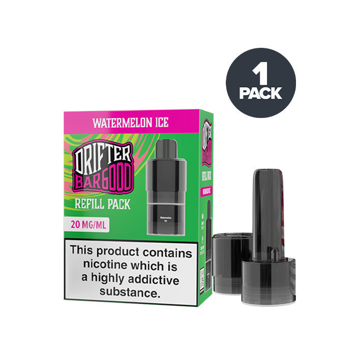 Drifter Bar 6000 Watermelon Ice prefilled pod vape kit