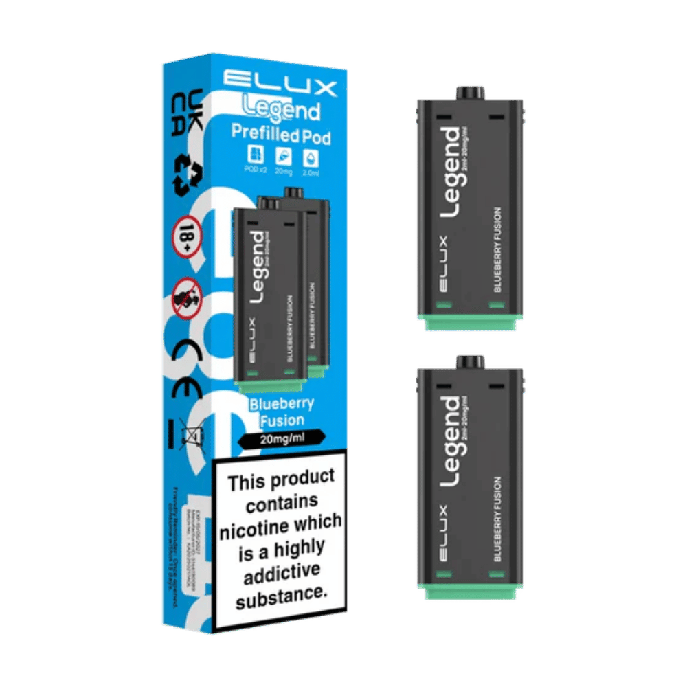 Elux Legend 1500 Blueberry Fusion prefilled pod vape kit