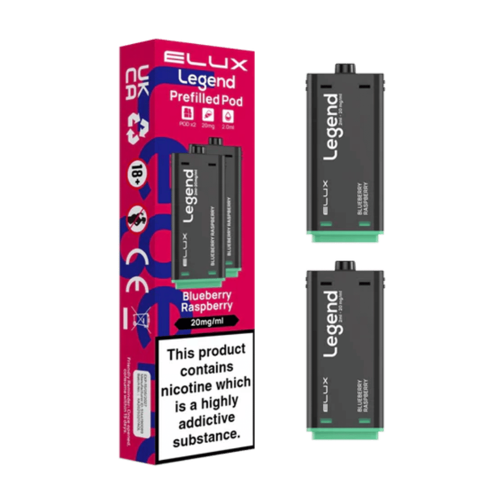 Elux Legend 1500 Blueberry Raspberry prefilled pod vape kit