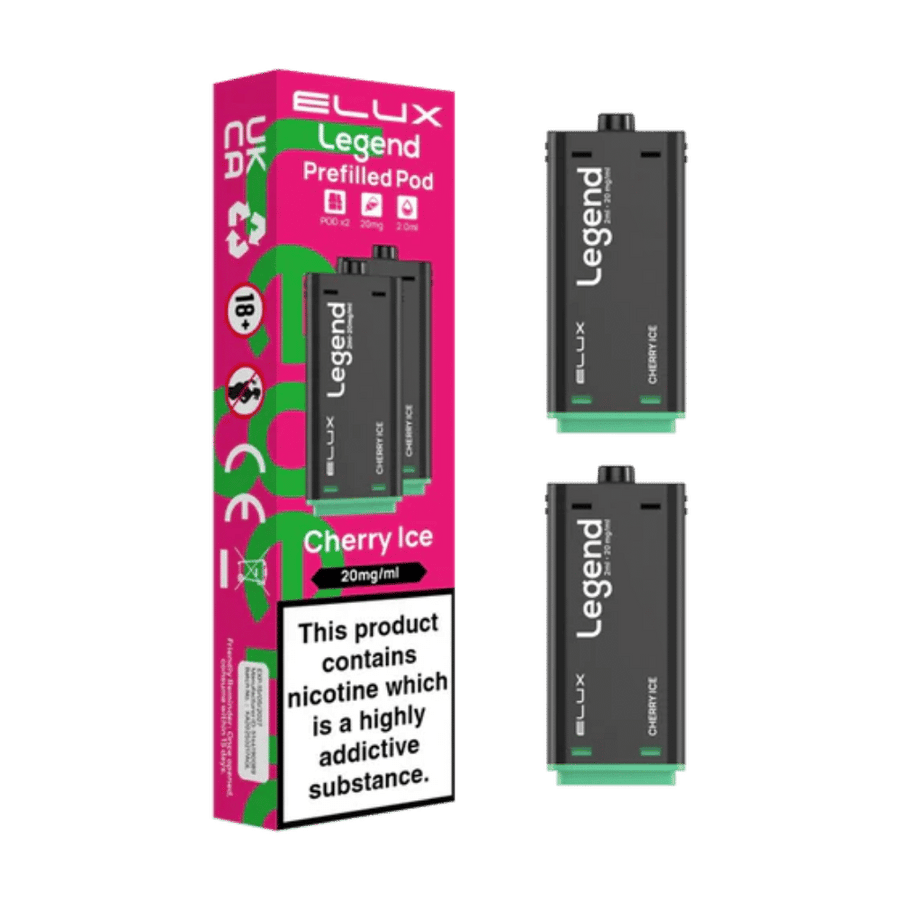 Elux Legend 1500 Cherry ice prefilled pod vape kit