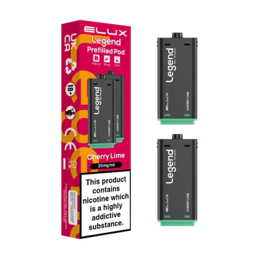 Elux Legend 1500 Cherry Lime prefilled pod vape kit