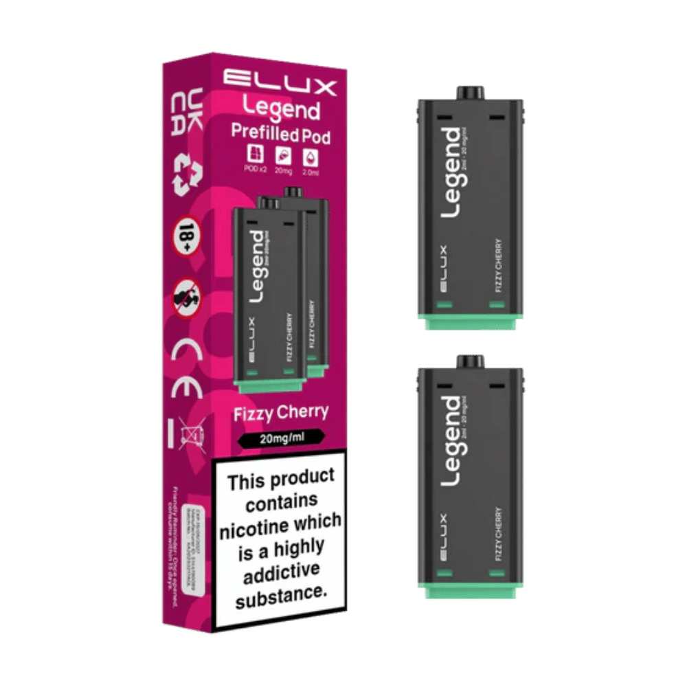 Elux Legend 1500 Fizzy Cherry prefilled pod vape kit