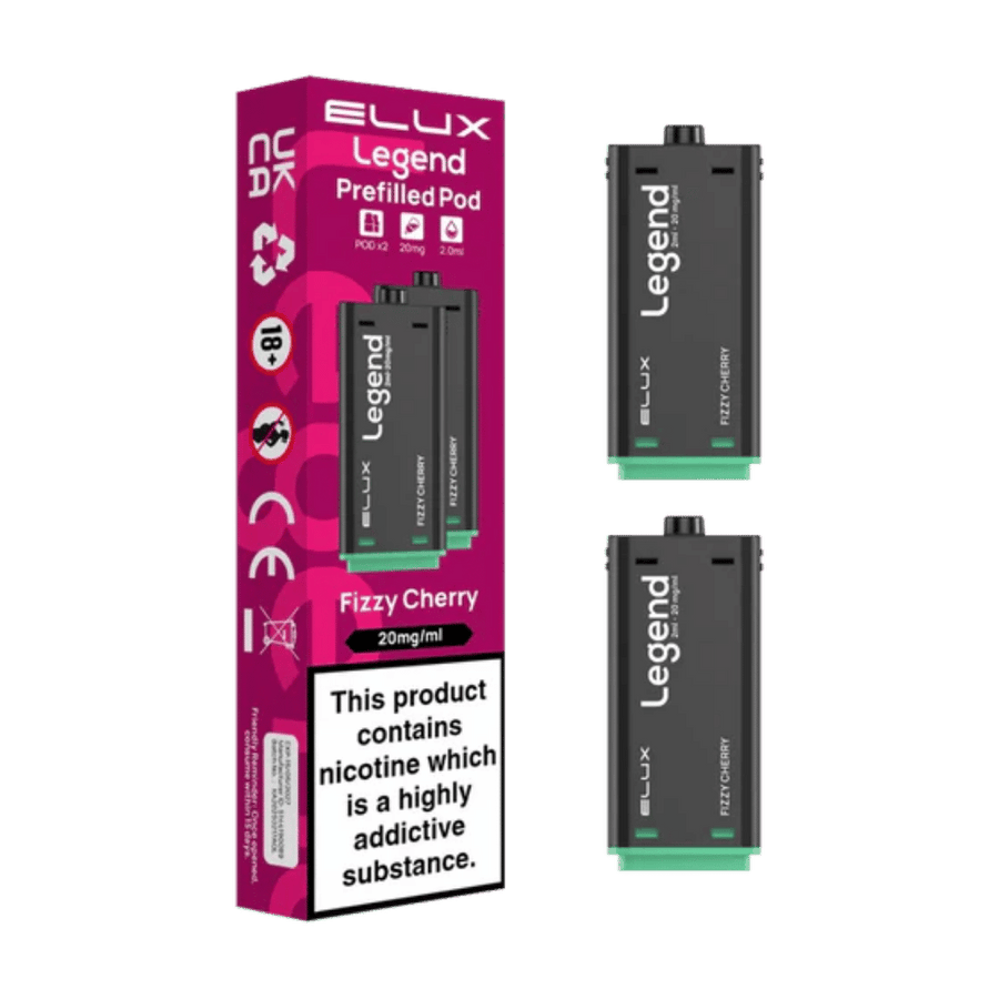 Elux Legend 1500 Fizzy Cherry prefilled pod vape kit