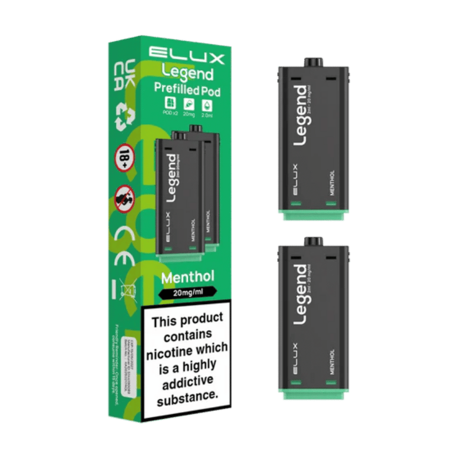 Elux Legend 1500 Menthol prefilled pod vape kit