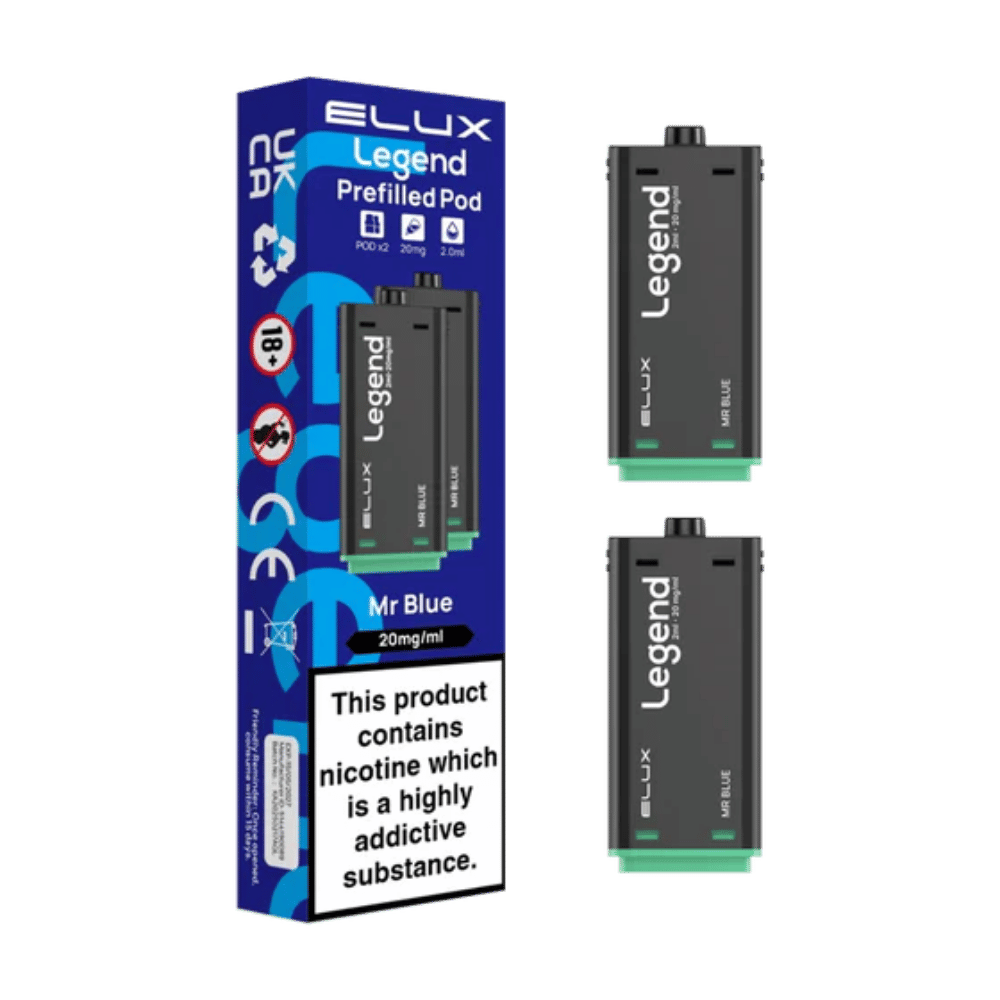 Elux Legend 1500 Mr Blue prefilled pod vape kit
