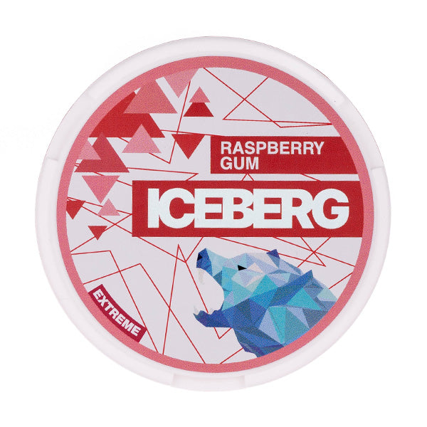 Iceberg Nicotine Pouches Extreme Raspberry Gum nicotine pouches