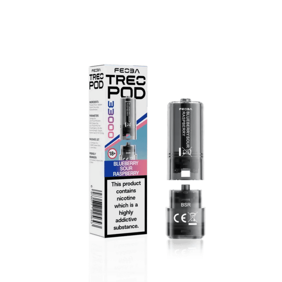 Feoba Treo 33K Blueberry Sour Raspberry prefilled pod vape kit