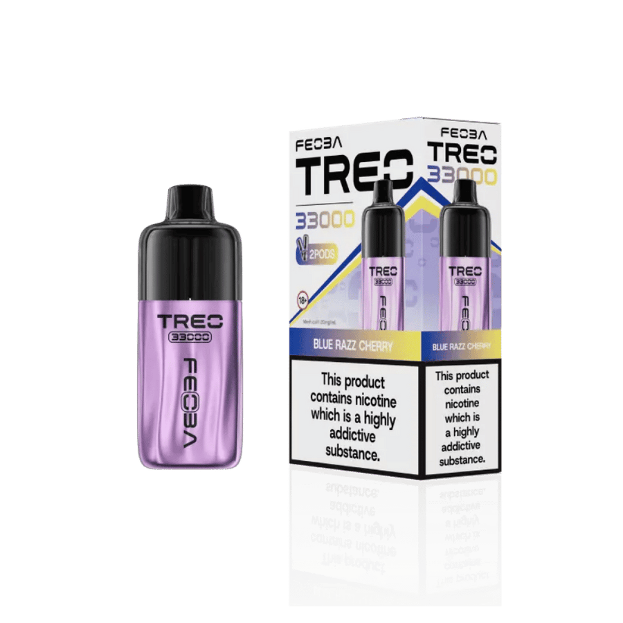 Feoba Treo 33K Blue Razz Cherry prefilled pod vape kit