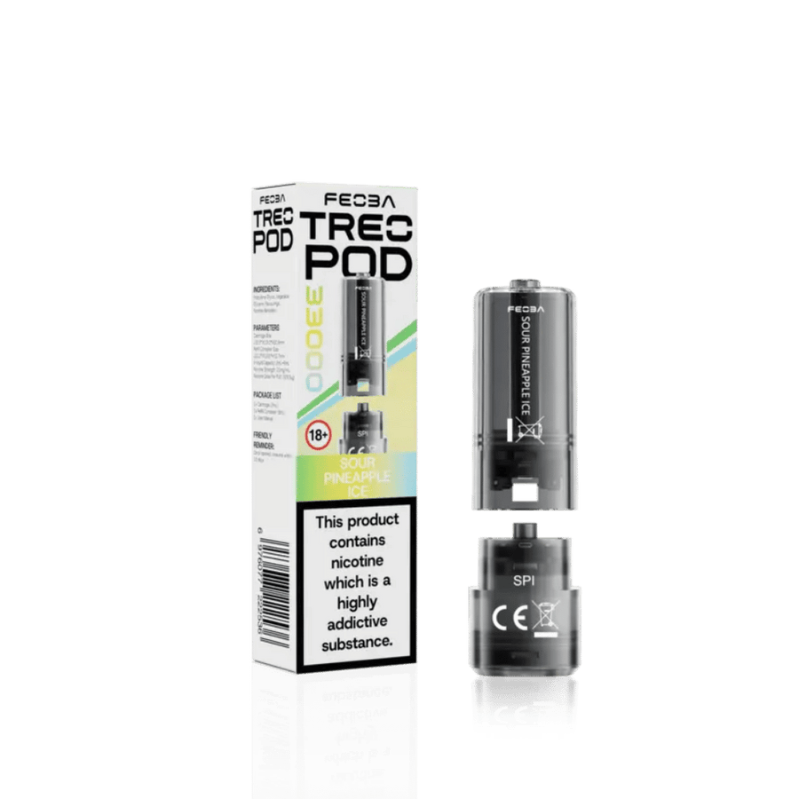 Feoba Treo 33K Sour Pineapple Ice prefilled pod vape kit