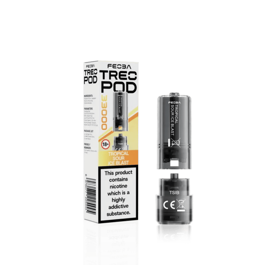 Feoba Treo 33K Tropical Sour Ice Blast prefilled pod vape kit