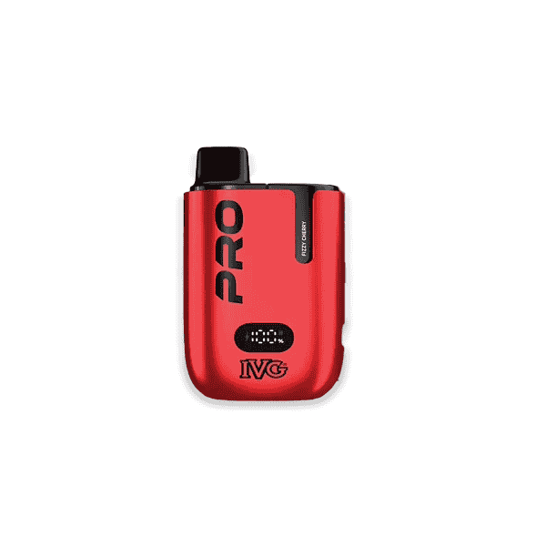 IVG Pro 10000 Fizzy Cherry 10K puff premium carbonated cherry drink pod kit