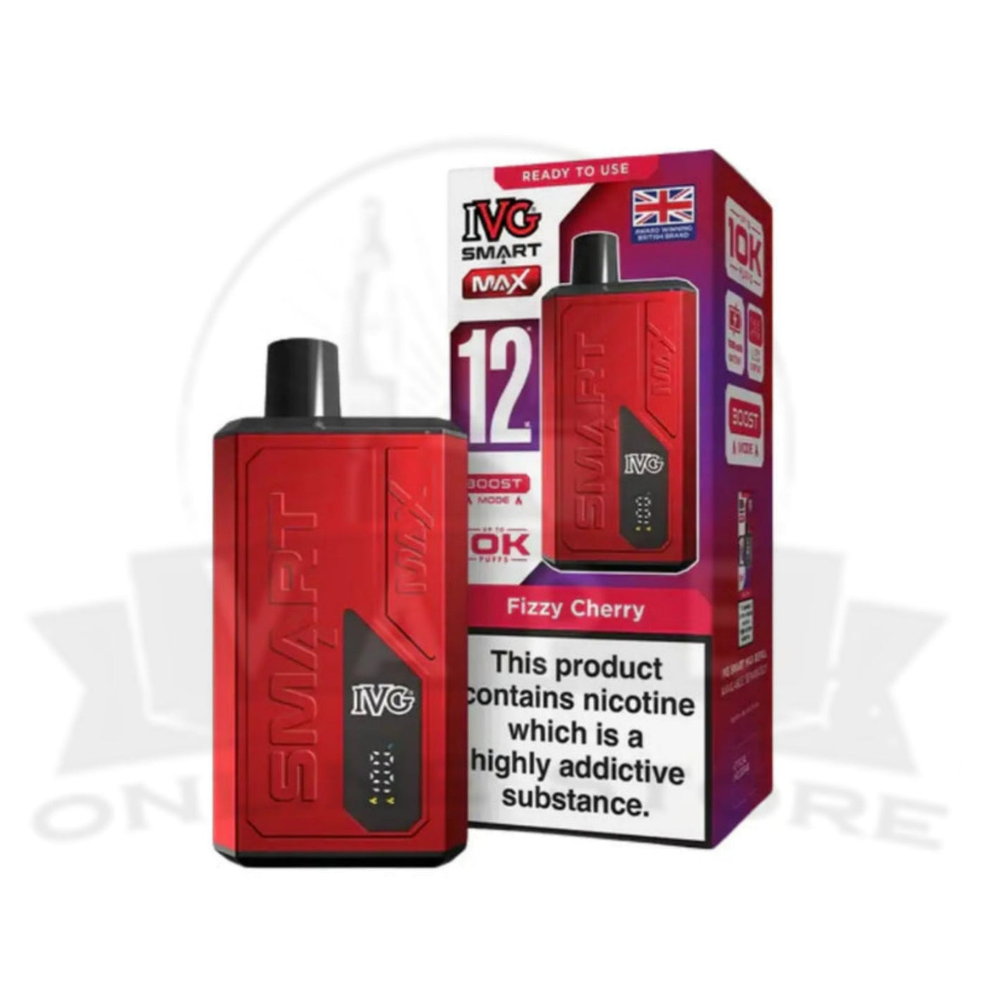 IVG Smart Max 10K Fizzy Cherry prefilled pod vape kit