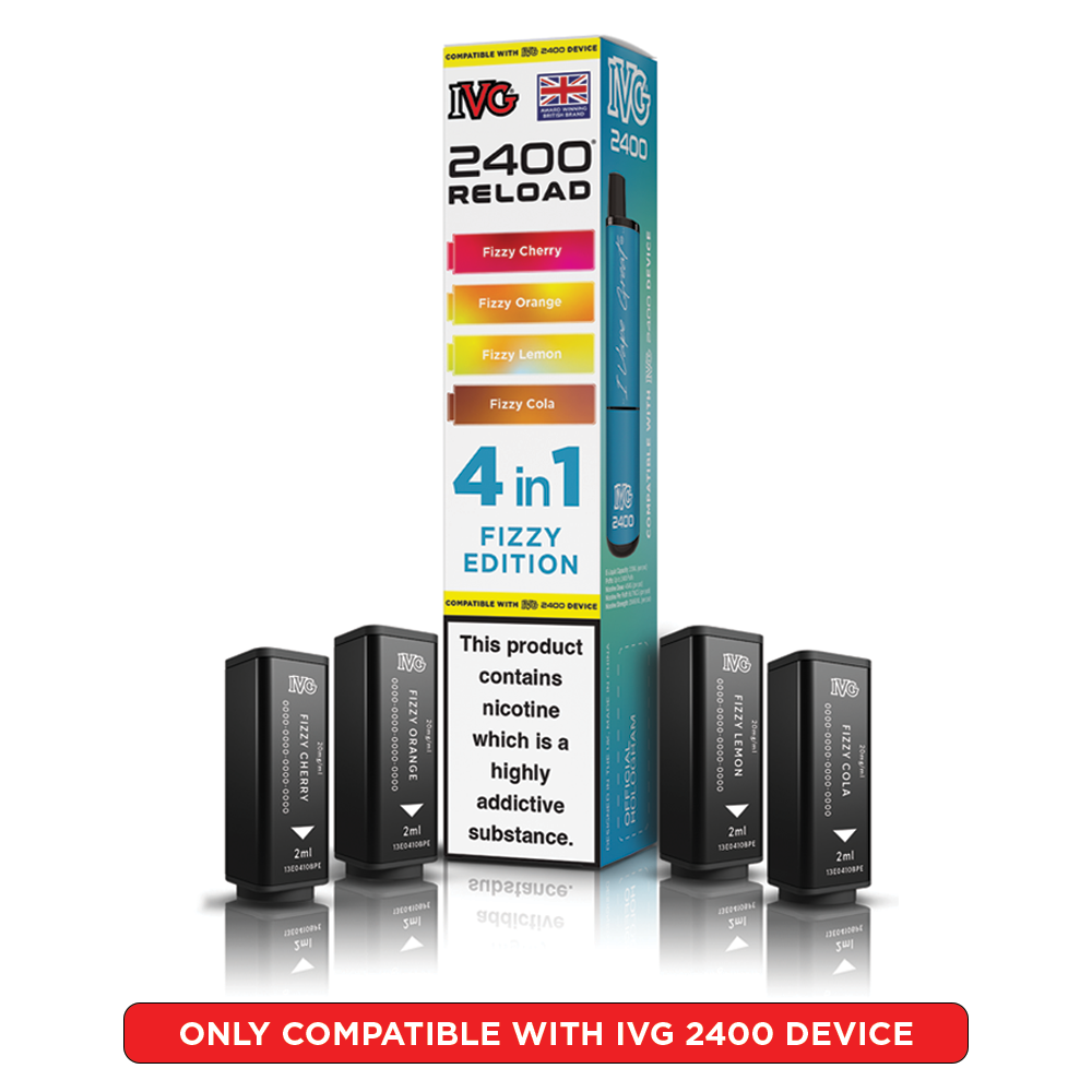 IVG 2400 Fizzy Edition prefilled pod vape kit