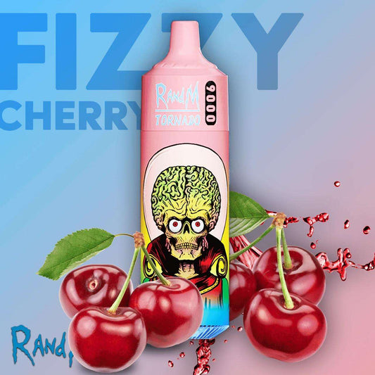 R&M Fizzy Cherry 9000 Puffs - Vape 7 Store