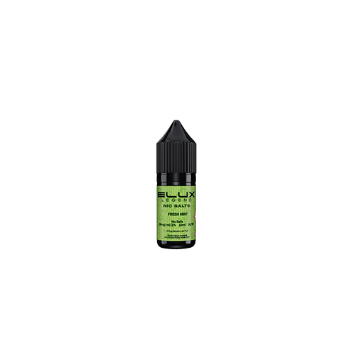 Elux Nic Salt Fresh Mint 10ml 20mg e-liquid bottle clean herbal peppermint cool