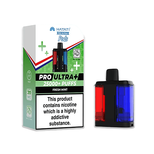 Hayati 25K Refill Pod Fresh Mint replacement pod with green peppermint design