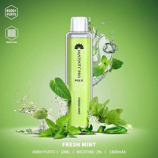 Hayati pro max Fresh Mint 4000 Puffs - Vape 7 Store