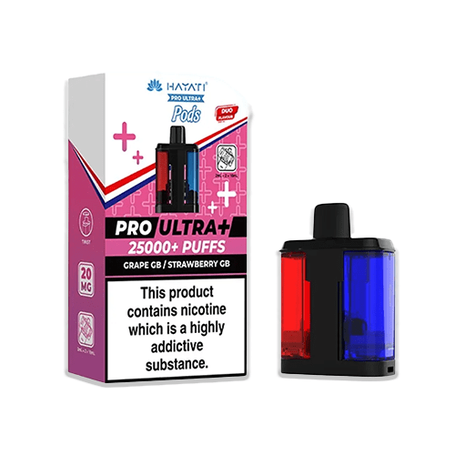 Hayati 25K Refill Pod Grape GB Strawberry GB dual gummy bear replacement pod