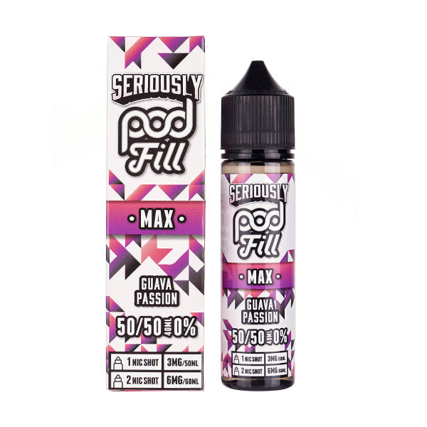 Seriously 50ml Shortfill Guava Passion Max shortfill e-liquid