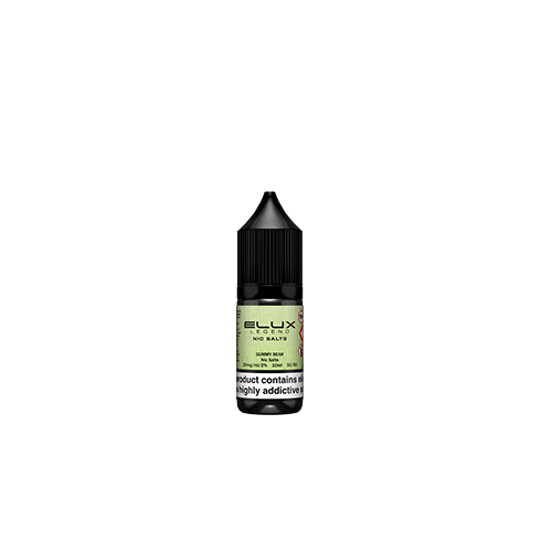 Elux Nic Salt Gummy Bear 10ml 20mg e-liquid bottle pure warm chewy candy sweet