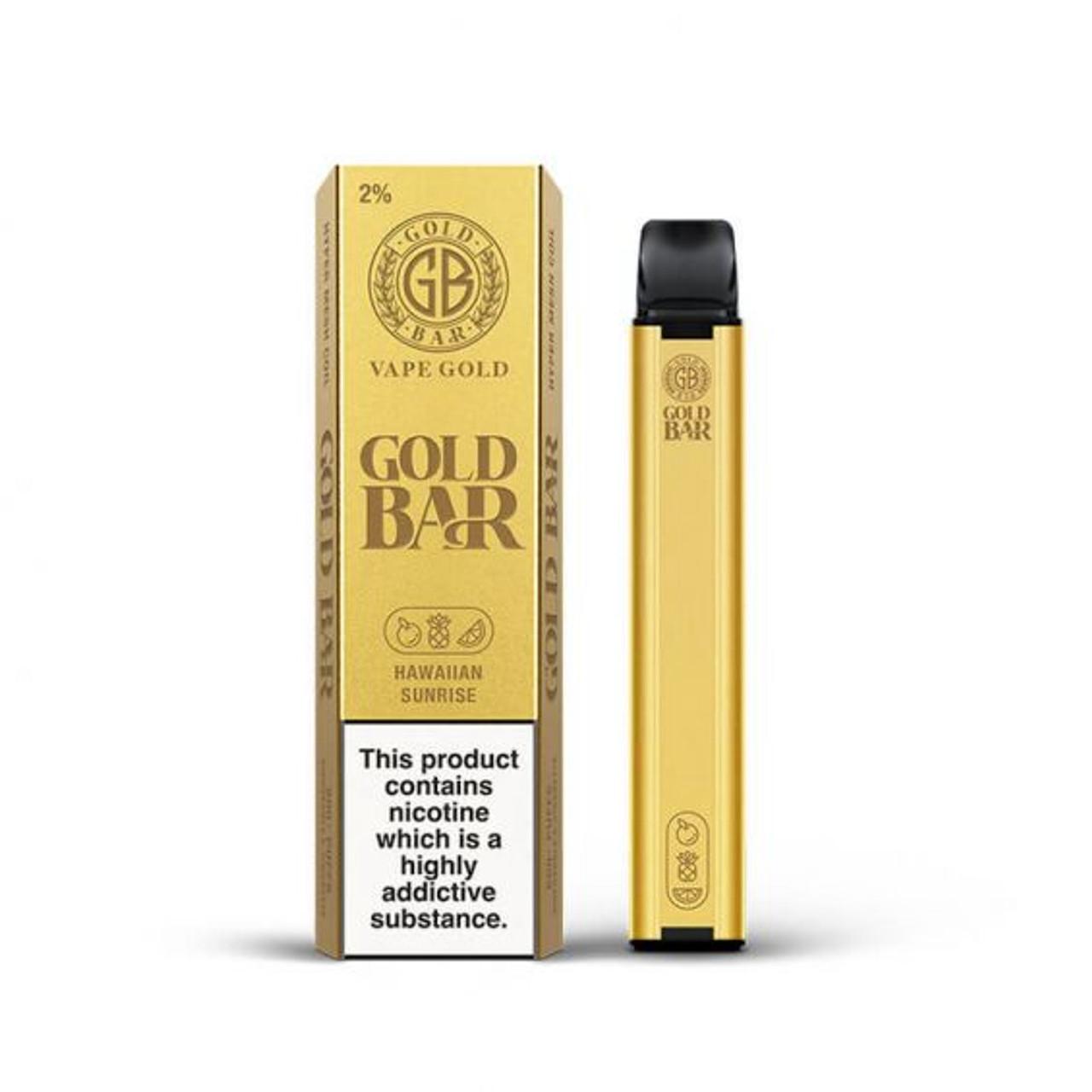 Gold Bar Hawaiian Sunrise 600 Puffs - Vape 7 Store