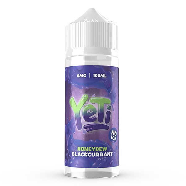 Yeti 100ml Shortfill No Ice Honeydew Blackcurrant shortfill e-liquid
