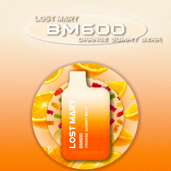 Lost Mary 600 Puffs Orange Gummy Bear - Vape 7 Store 