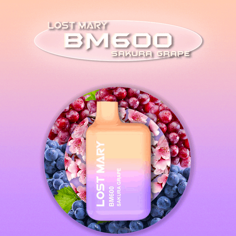 Lost Mary 600 Puffs Sakura Grape  - Vape 7 Store