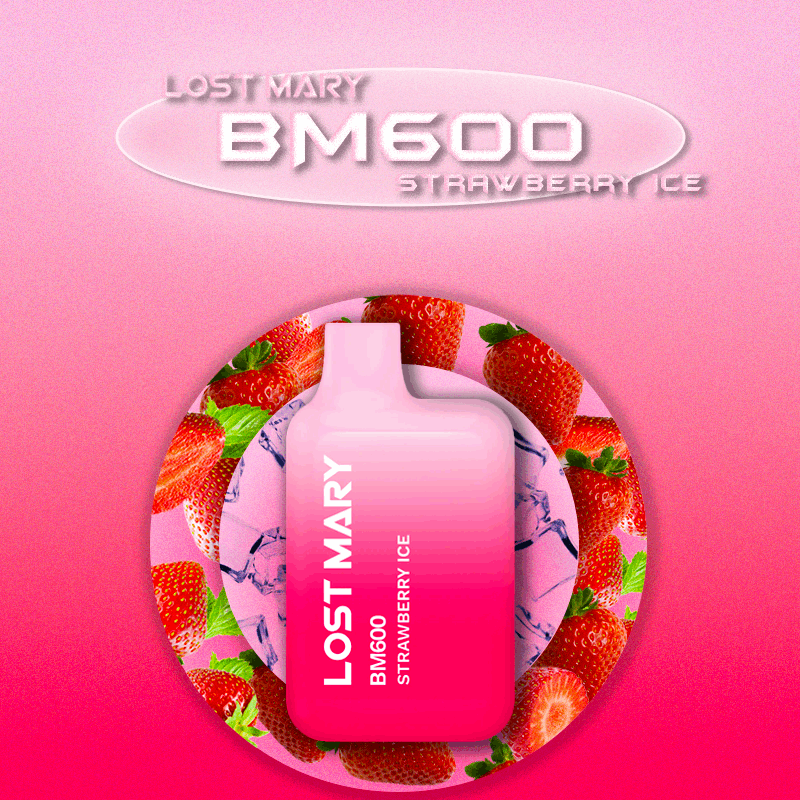 Lost Mary Strawberry Ice 600 Puffs - Vape 7 Store