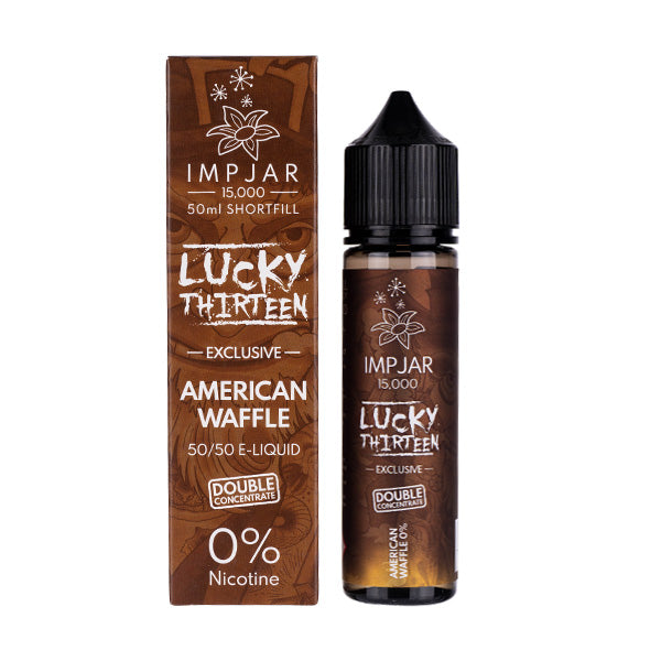 Imp Jar 50ml Shortfill American Waffle Lucky Thirteen shortfill e-liquid