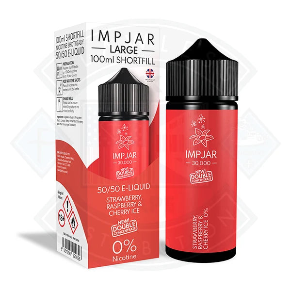 Imp Jar 100ml Shortfill Strawberry Raspberry Cherry shortfill e-liquid