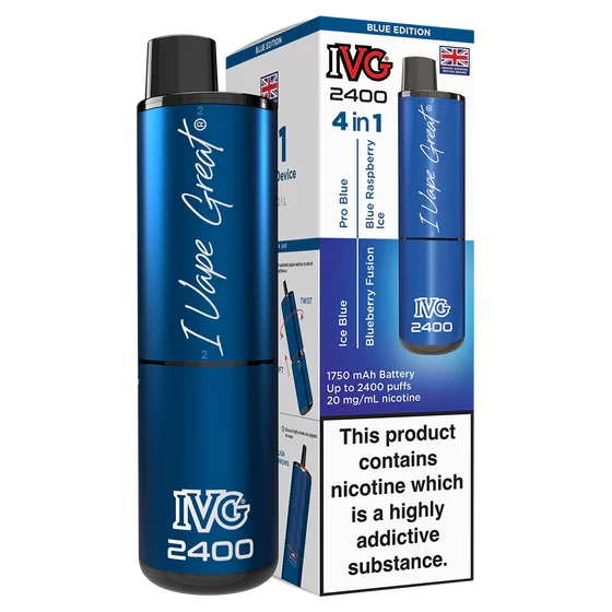 IVG 2400 Blue Edition prefilled pod vape kit